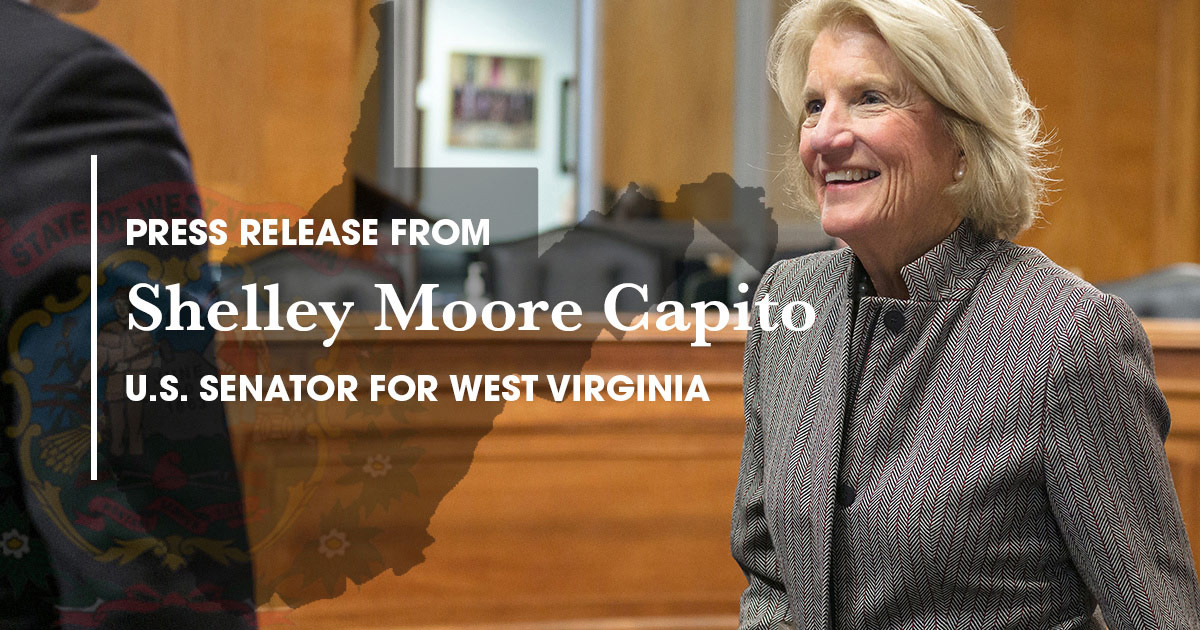 Sen. Capito Secures Federal Funding for Health Services, Economic Development, Infrastructure Improvement Projects in West Virginia